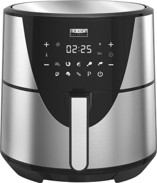 Bella - Pro Series 8qt Digital Air Fryer - Stainless Steel