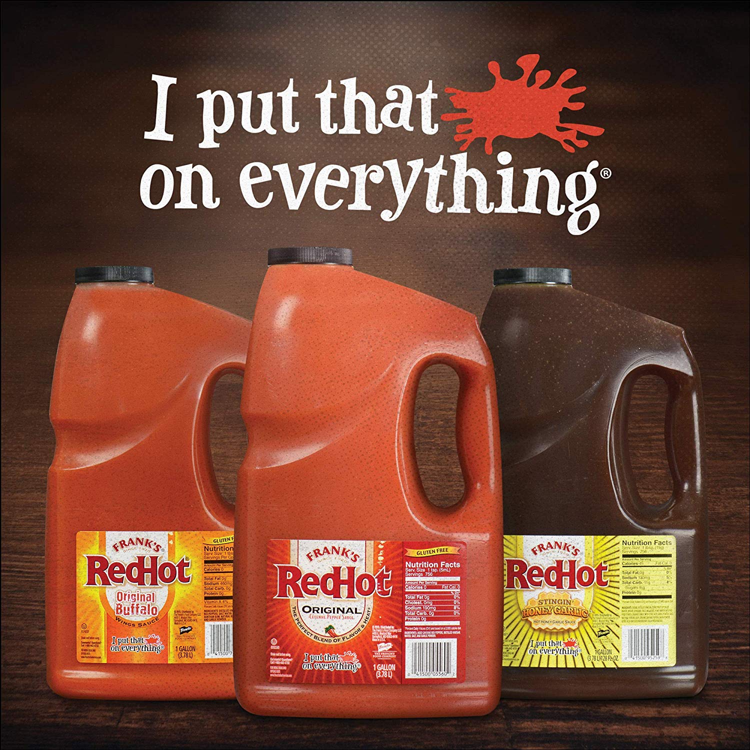 Frank's RedHot Xtra Hot Buffalo Wings Sauce, 1 gal