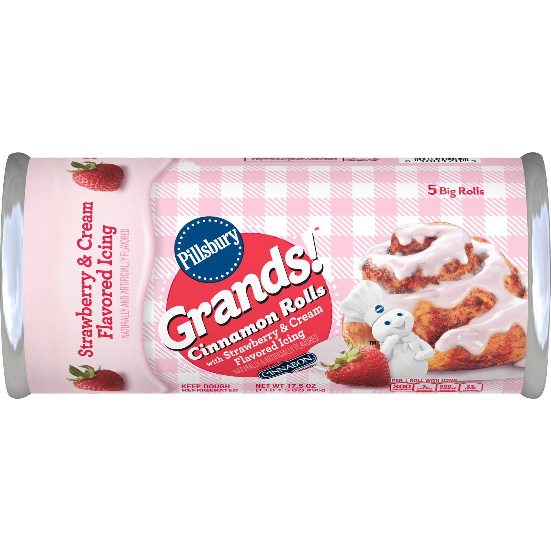 Pillsbury Strawberry & Cream Cinnamon Roll