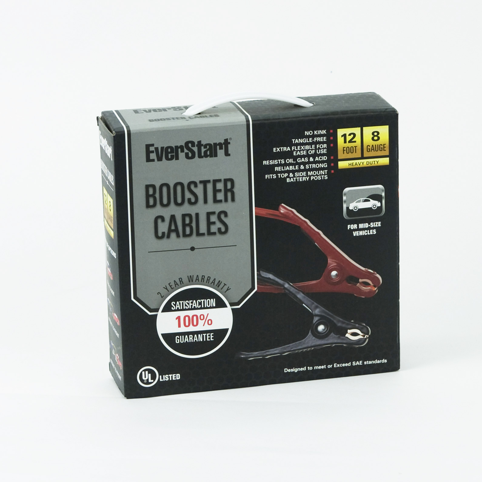 Everstart 12 ft. 8-Gauge Booster Cables
