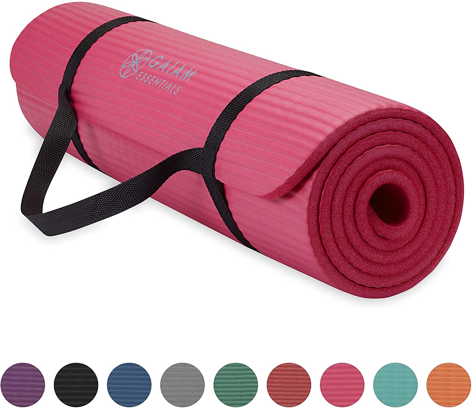 Gaiam Essentials Thick Yoga Mat