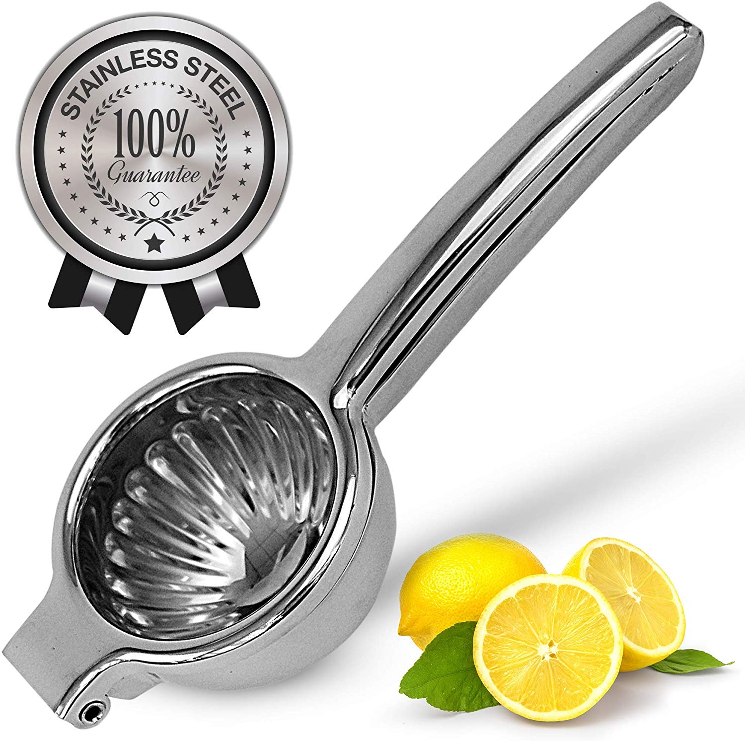 Lemon Squeezer Stainless Steel with Premium Quality Heavy Duty Solid Metal Squeezer Bowl