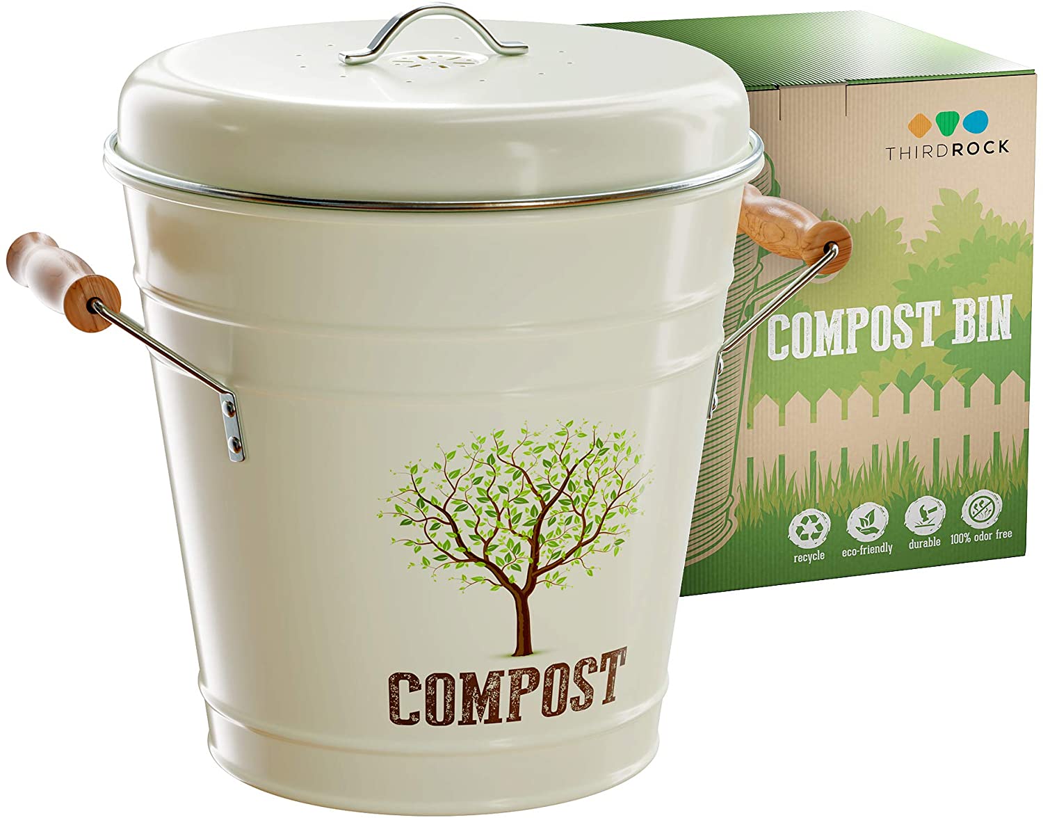 Third Rock Compost Bin for Kitchen Counter