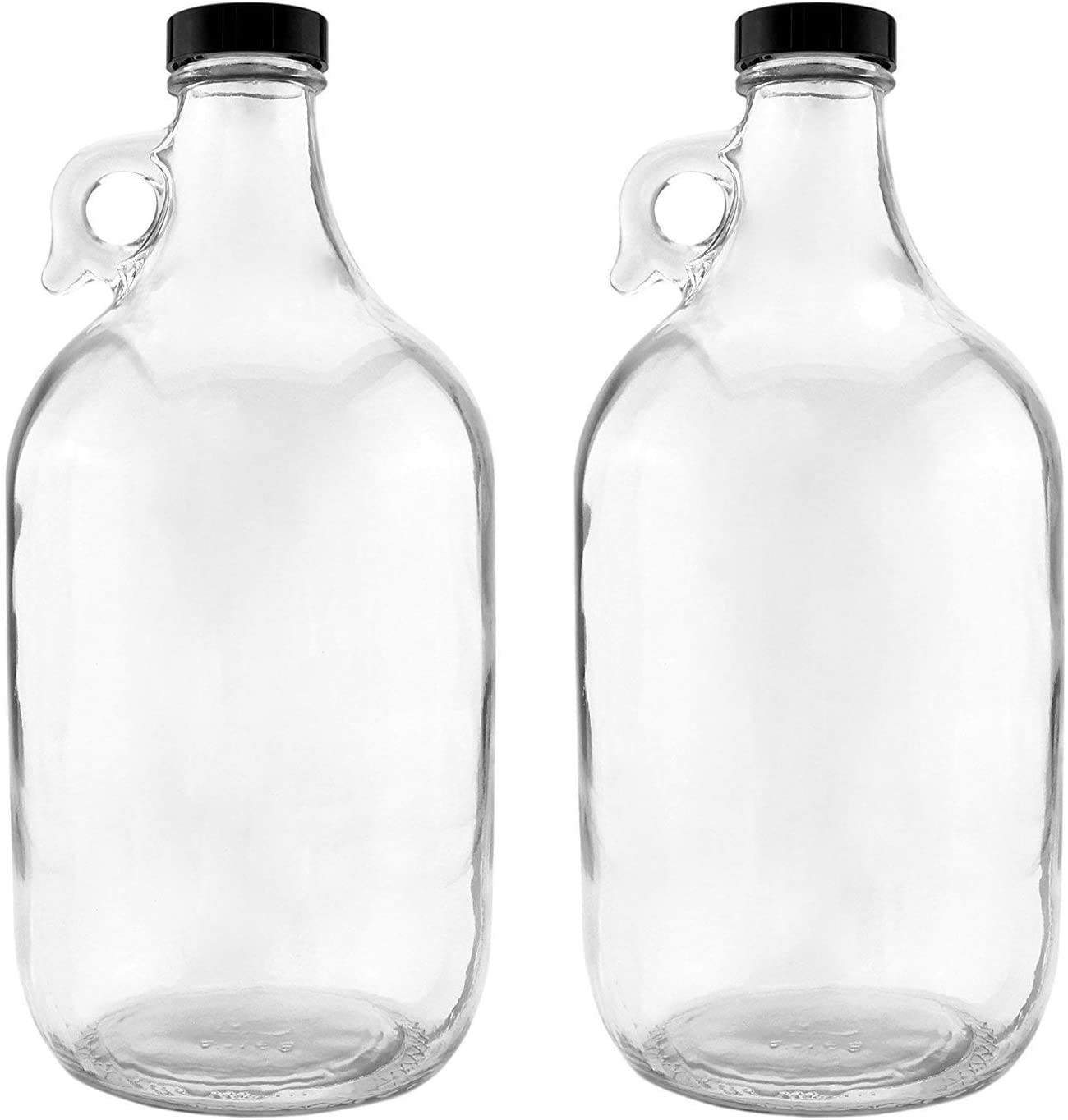 NiceBottles - Glass Half Gallon Jug, Pack of 2