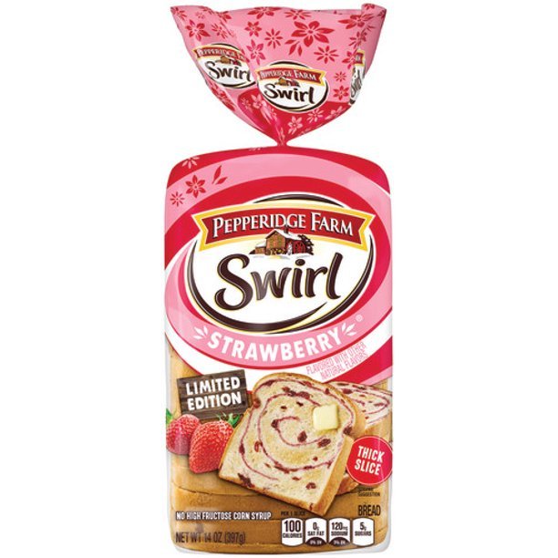 Pepperidge Farm Swirl Strawberry Breakfast Bread, 14 oz. Bag