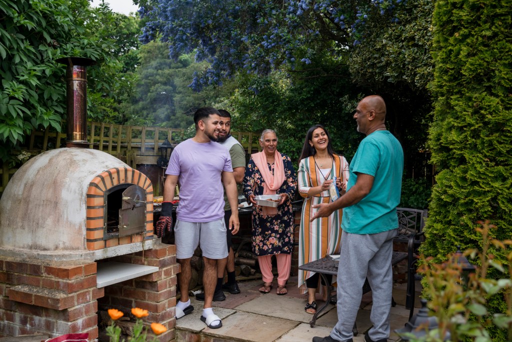 Multi Generation Family Gathering in Summer