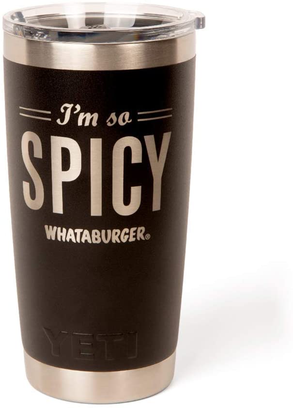 Whataburger Spicy 20oz YETI Rambler Tumbler- DIRECT FROM WHATABURGER