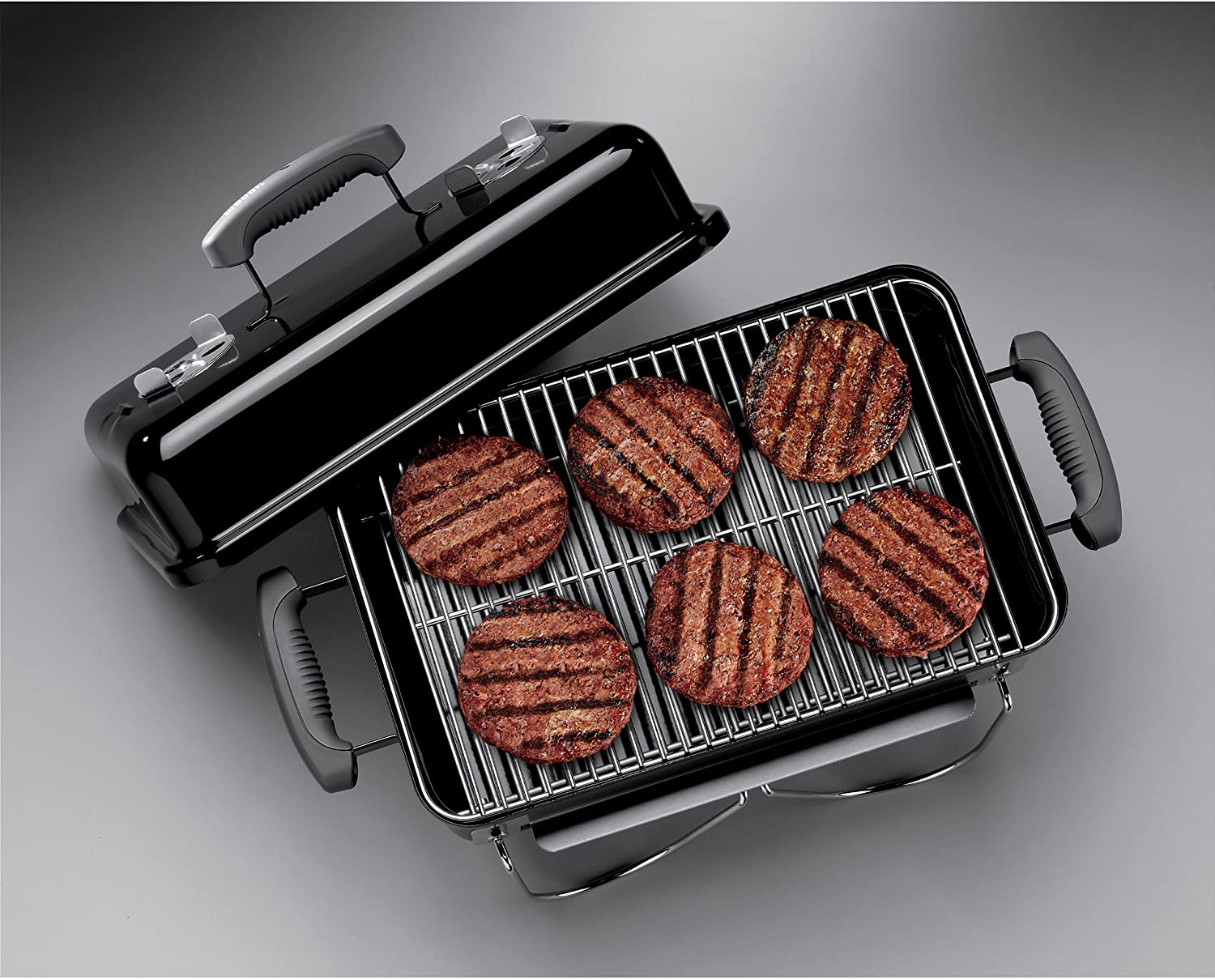 Weber 121020 Go-Anywhere Charcoal Grill,Black,14.5" H x 21" W x 12.25" L