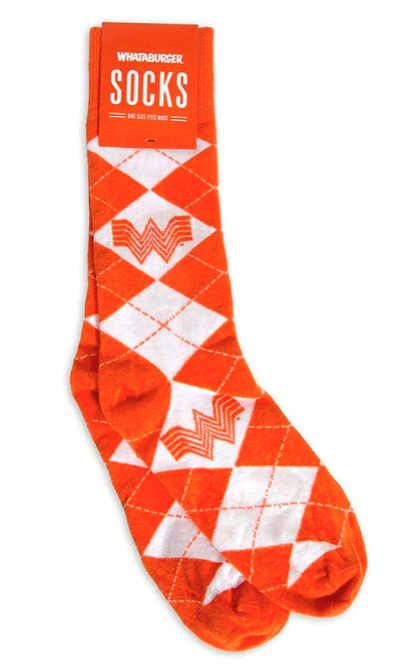 Whataburger Flying 'W' Argyle Socks