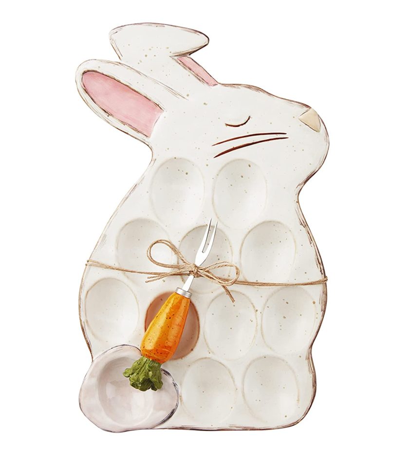 bunny deviled egg tray