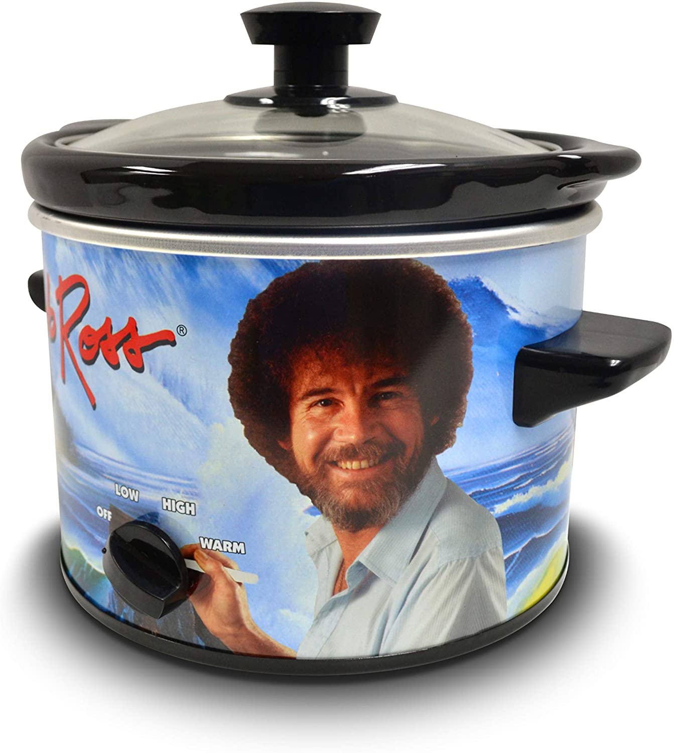 2 Bob Ross 2 Quart Slow Cooker- Happy Little Tree Appliance