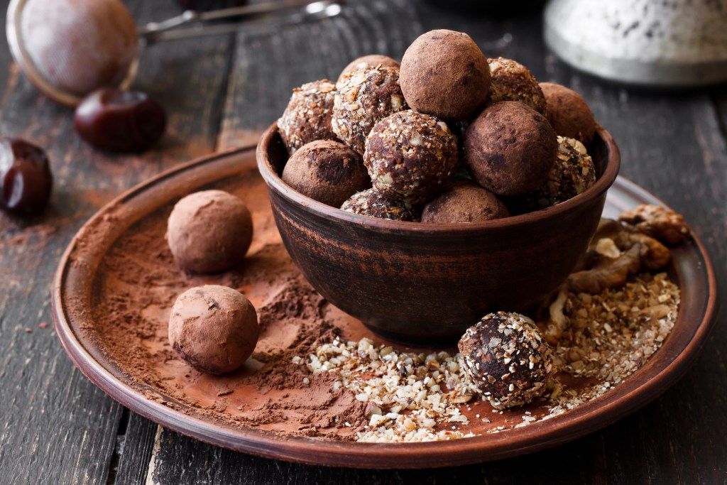 dark chocolate truffles