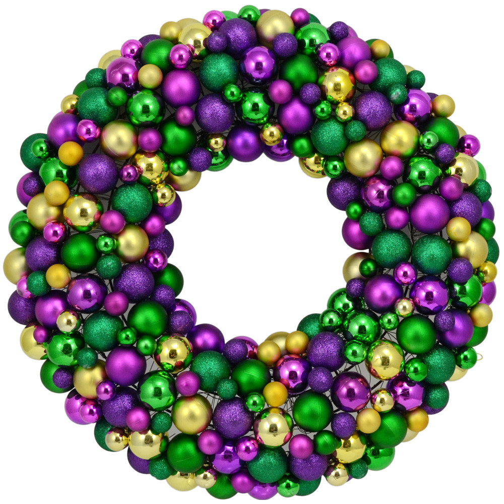 mardi gras wreath