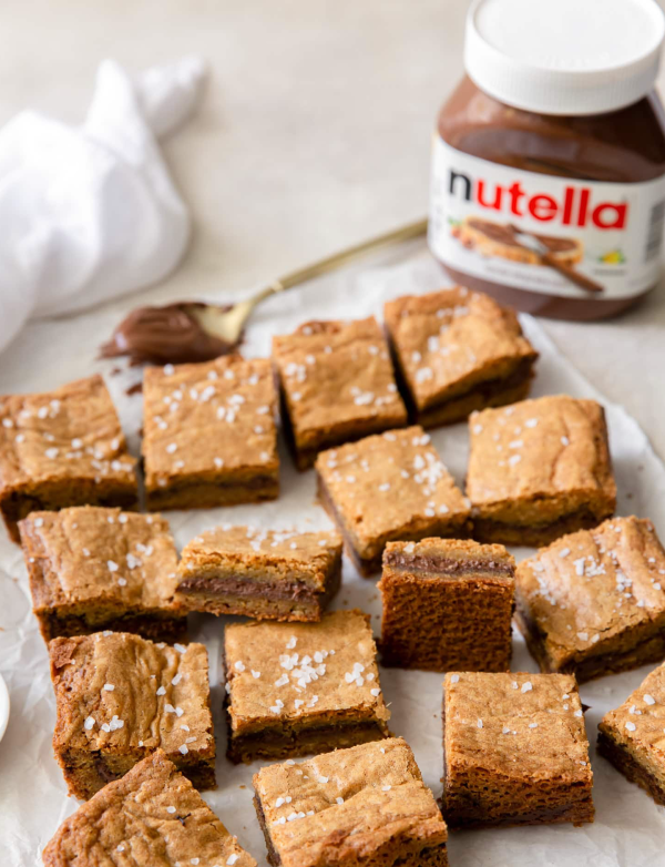 nutella blondies