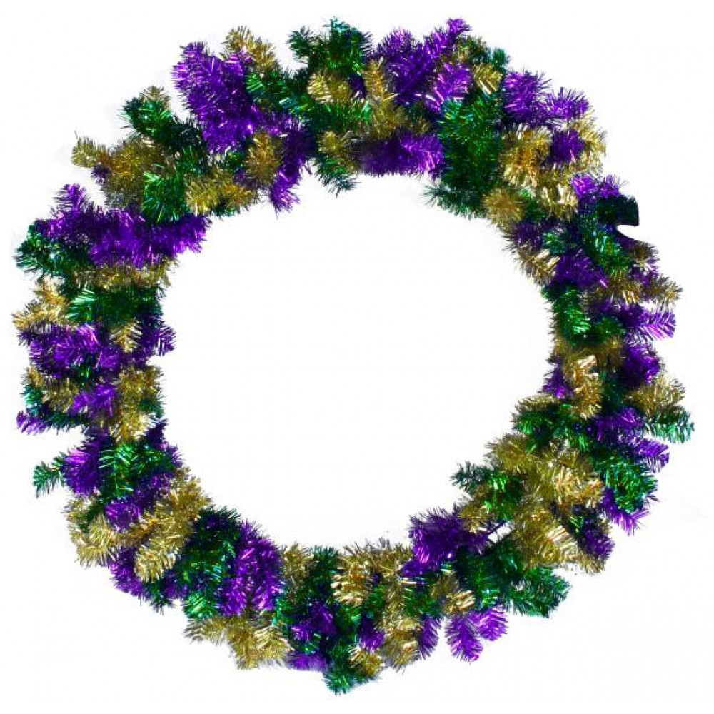 mardi gras wreath