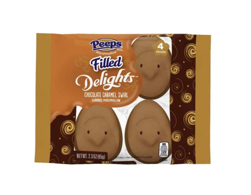 chocolate caramel swirl peeps