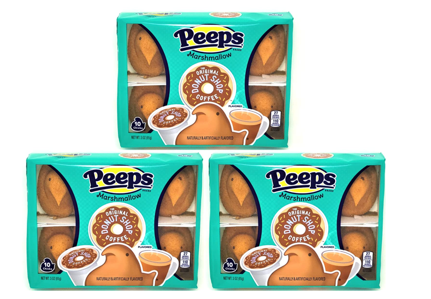 donut coffee shop flavored peeps