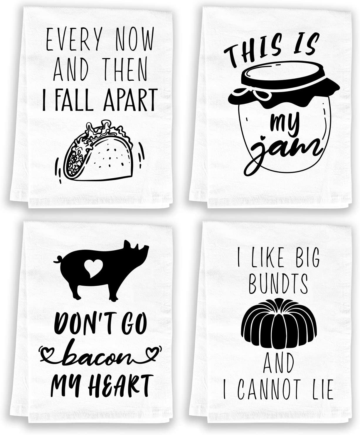 Funny Kitchen Towel, Hey Girl (Bridgerton, Duke of Hastings), Flour Sack Dish Towel, Sweet Housewarming Gift, White