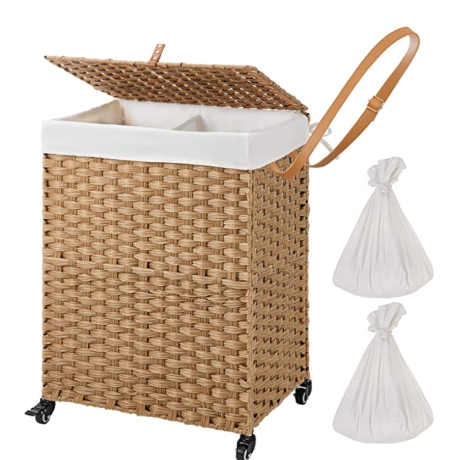 laundry basket with wheels