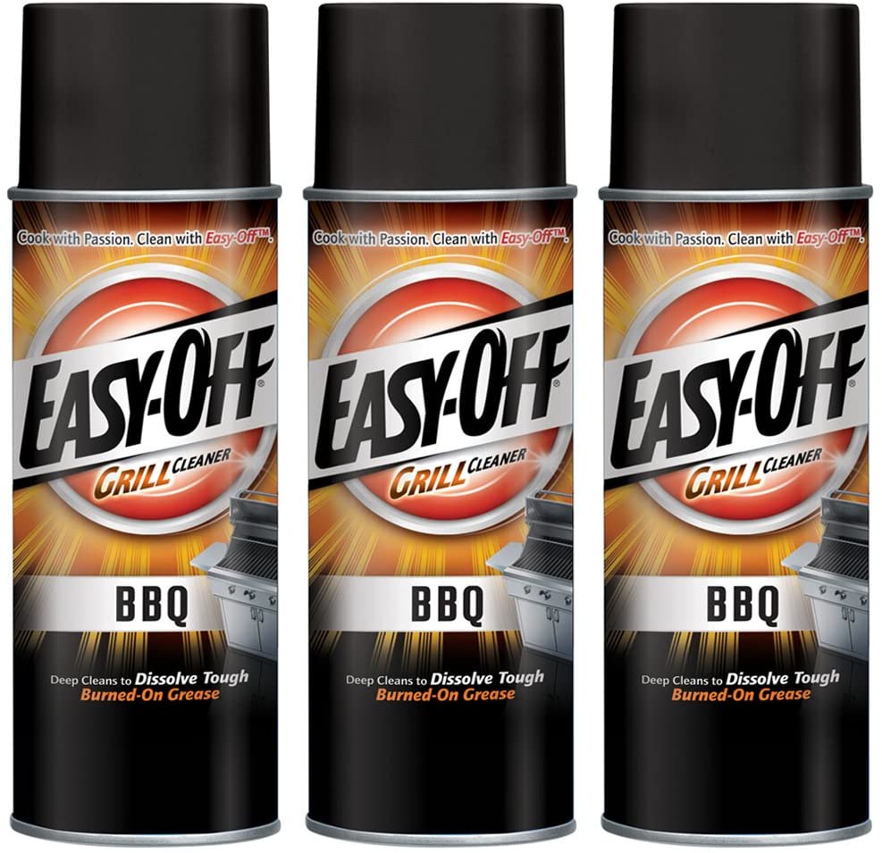 Easy-Off BBQ Grill Cleaner, Degreaser 14.5 oz Can (Pack of 3)