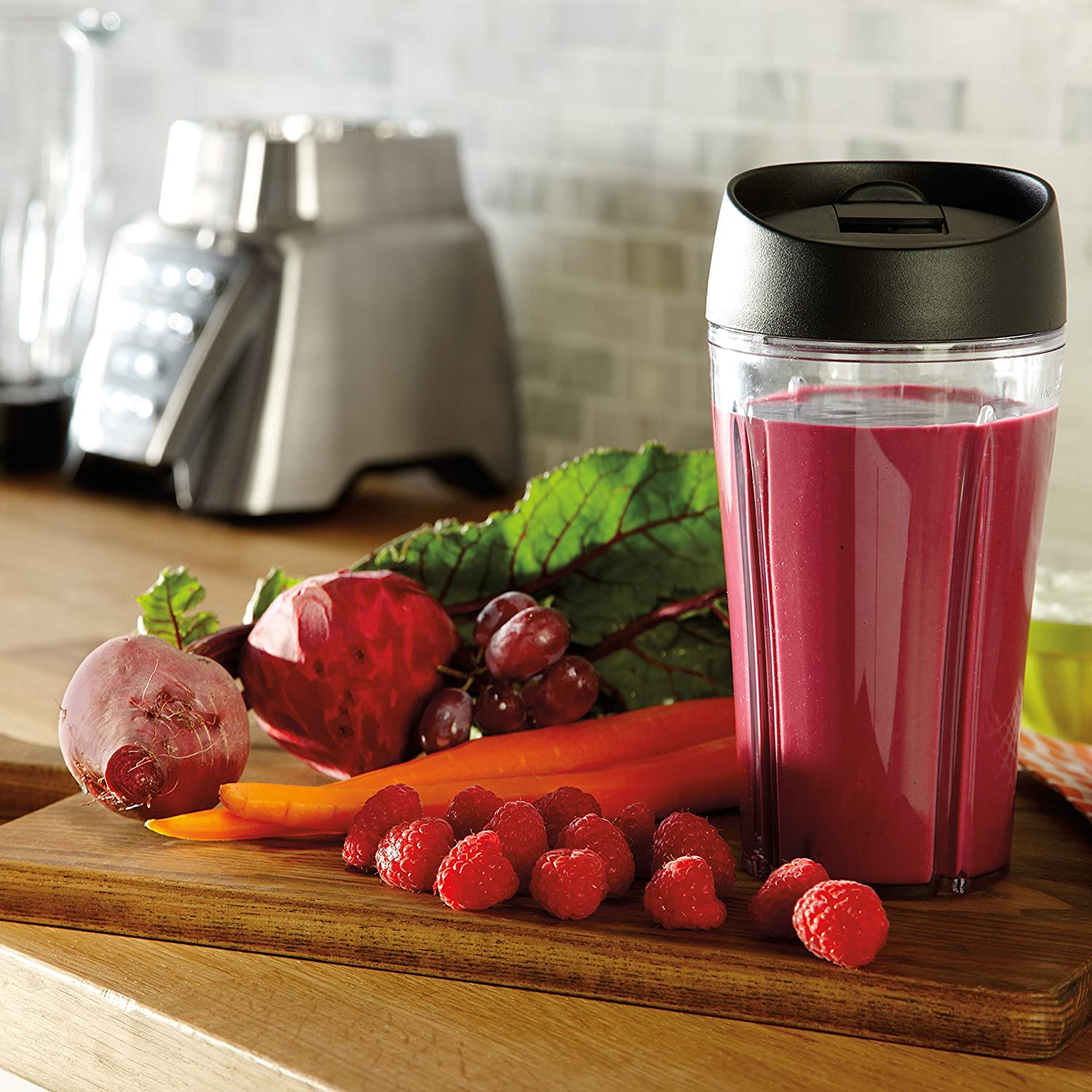 Oster Blender | Pro 1200 with Glass Jar, 24-Ounce Smoothie Cup, Brushed Nickel 2