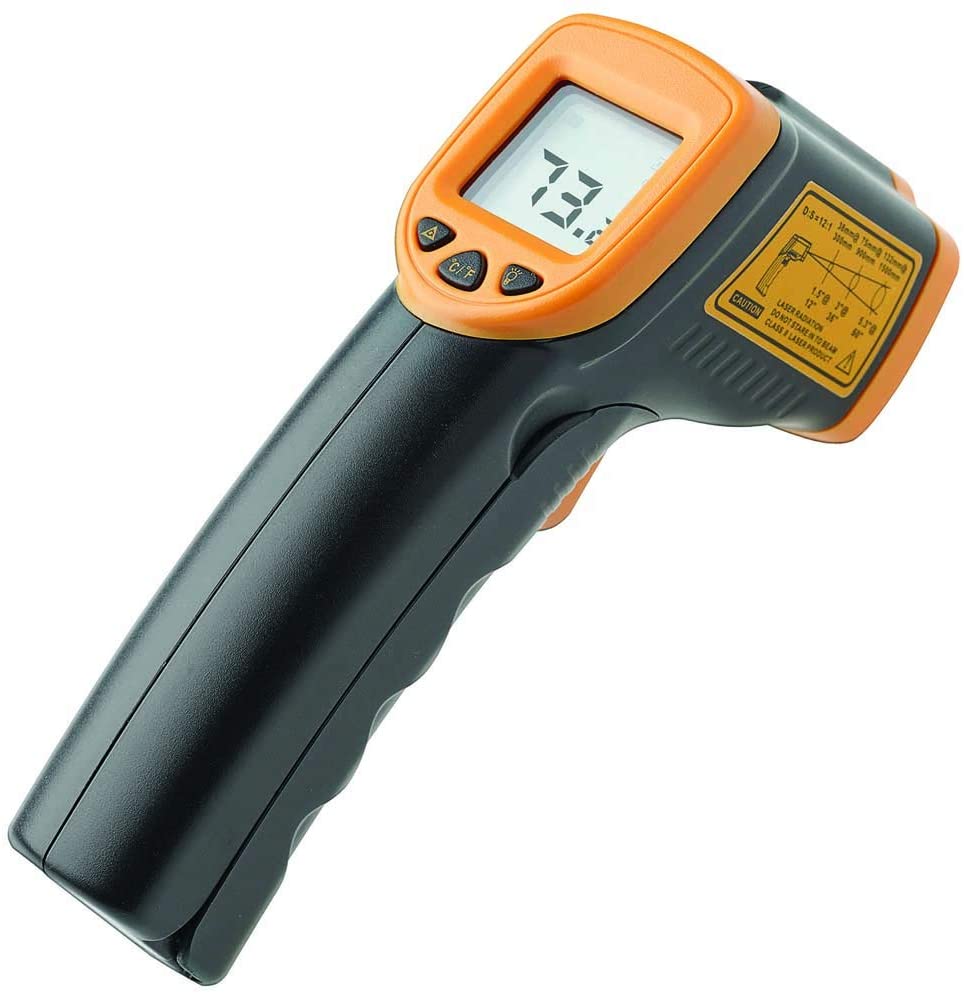 Winco TMT-IF1, 4.8x7.7x1.6-Inch Digital Non-contact Infrared Thermometer, Instant Read Laser Style Temperature Gun