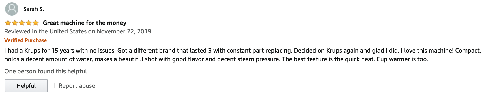 krups espresso machine review 2