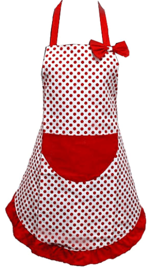 polka dot apron