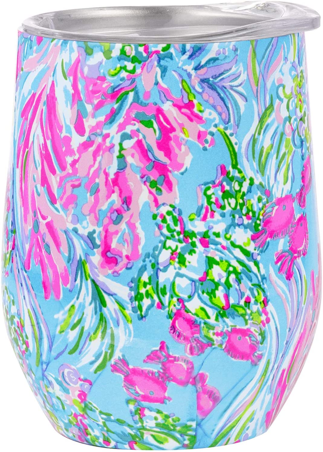 Lilly Pulitzer 12 Ounce Insulated Stemless Wine Tumbler