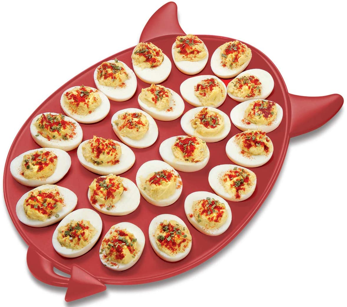Deviled Egg Tray - Egg Serving Tray With Devil Horns