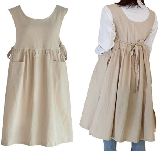 Vintage Pleated Split Apron