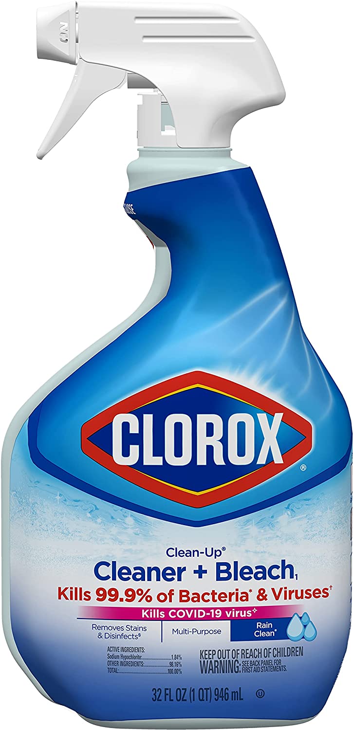 Clorox Clean-Up All Purpose Cleaner Spray Bottle with Bleach, Fresh Scent, 32 Fl Oz
