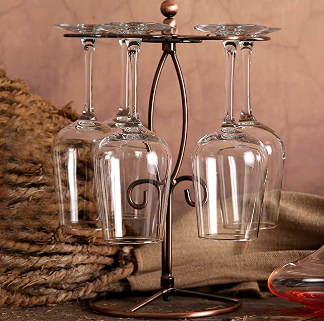 Wine Glass Rack Countertop, Countertop Wine Glass Holder, Freestanding Wine Glass Holder Countertop, Wine Glass Drying Rack, Wine Glass Stand for Living Room