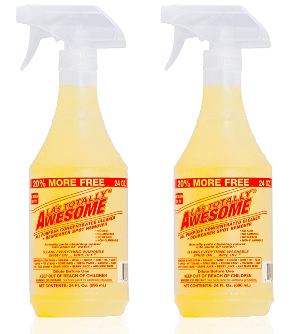 La's Totally Awesome All Purpose Cleaner, Degreaser & Spot Remover, 2 Bottles of 24 oz, 48 oz in total