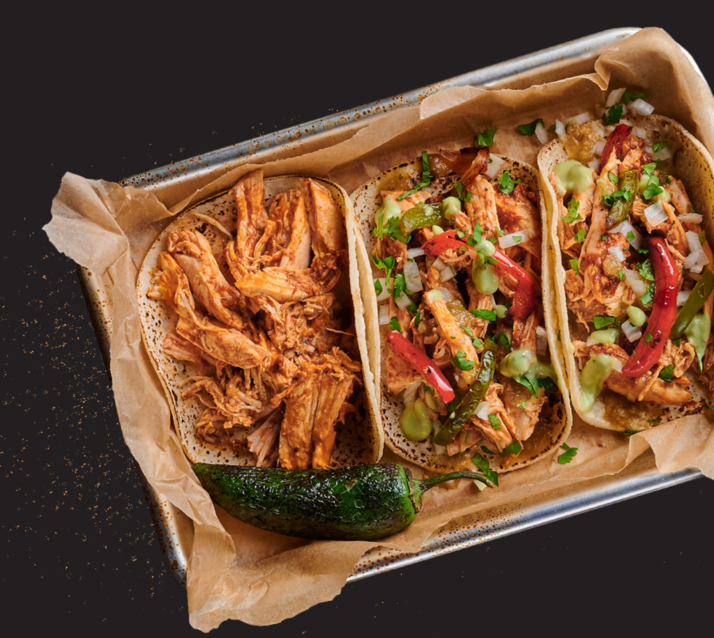 plate of George Lopez Tacos