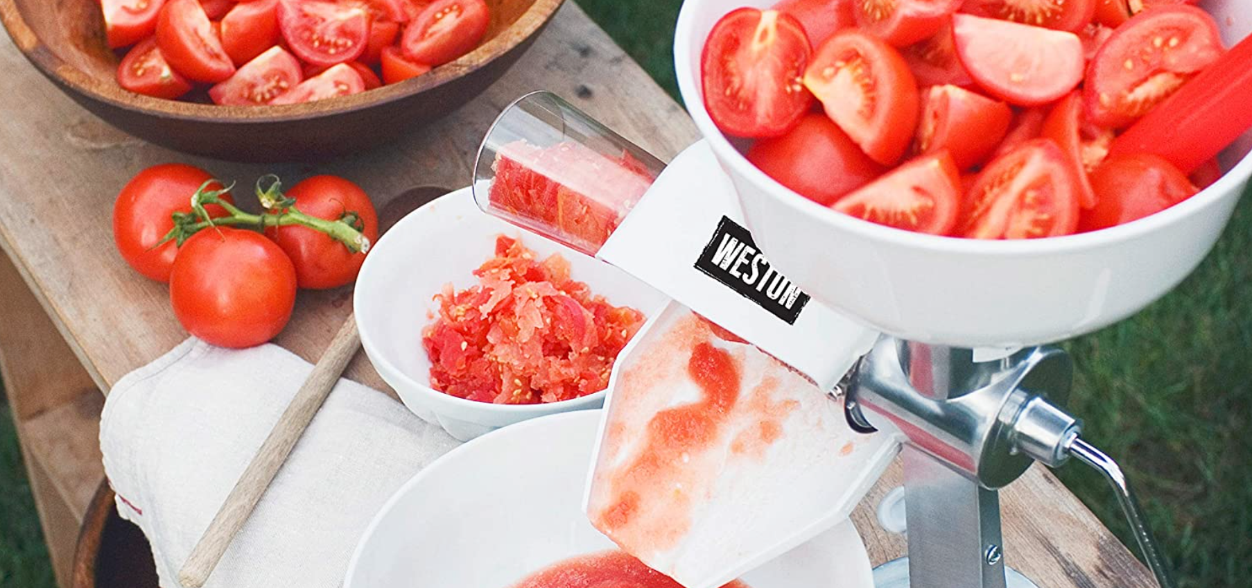Weston Food Strainer and Sauce Maker for Tomato, Fresh Fruits and Vegetables