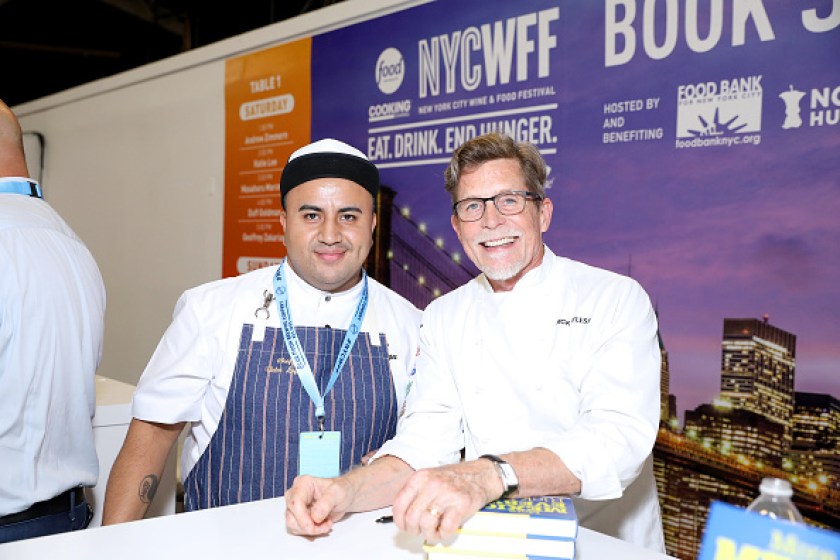 Chef Rick Bayless (R)