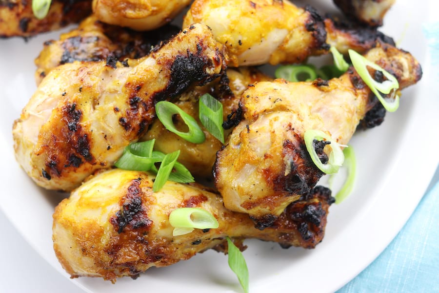 grilled chicken legs
