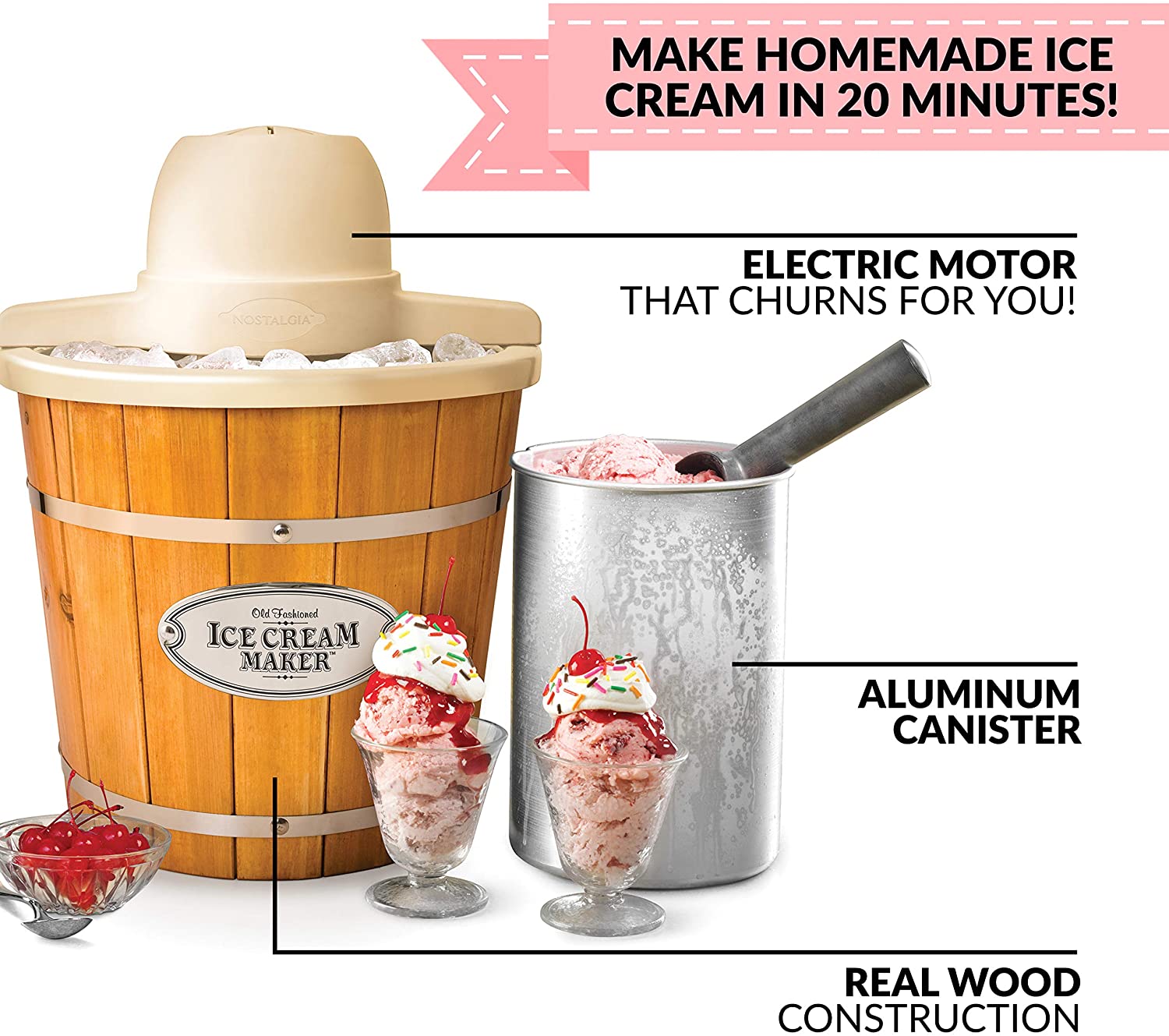 nostalgia electrics ice cream maker