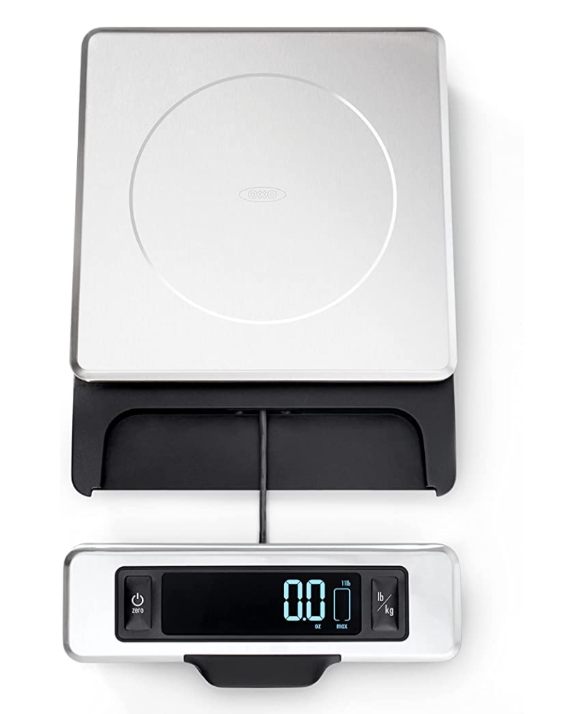 OXO Good Grips 11-Pound Stainless Steel Food Scale with Pull-Out Display