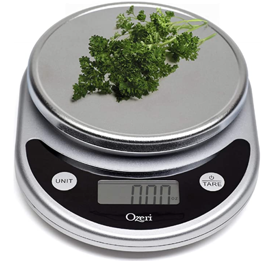 Ozeri ZK14-S Pronto Digital Multifunction Kitchen and Food Scale, Black, 8.25