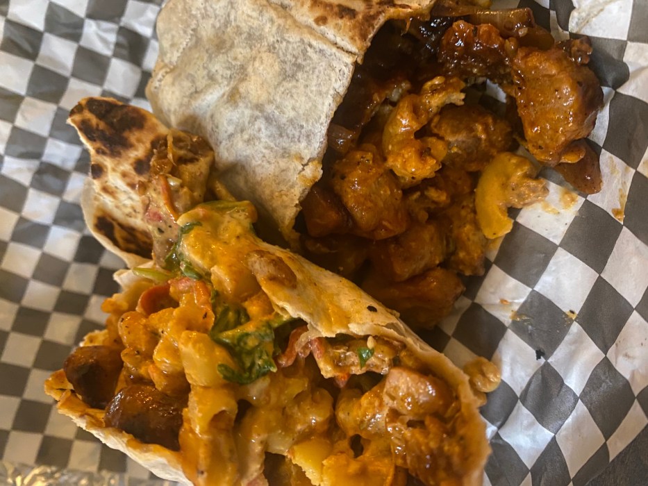 vegan bbq burrito
