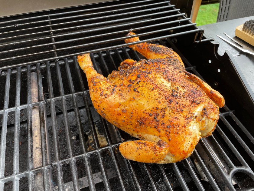 grilled chicken on a grill