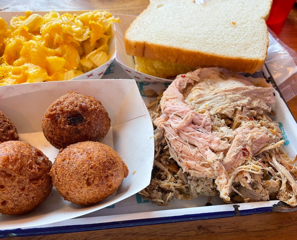 plate of bbq