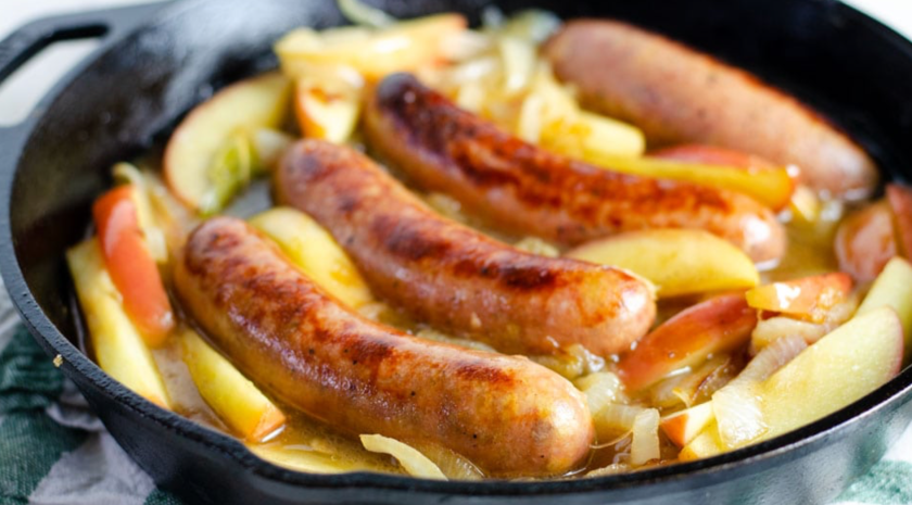 sausage apple skillet