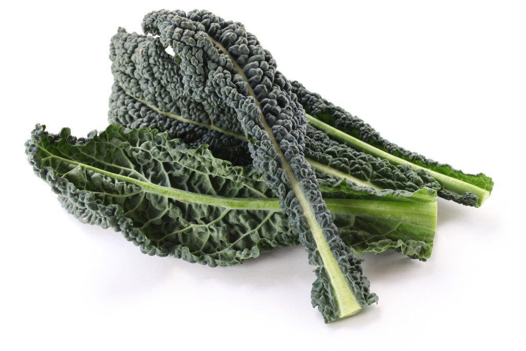 A pile of some fresh produce, black kale