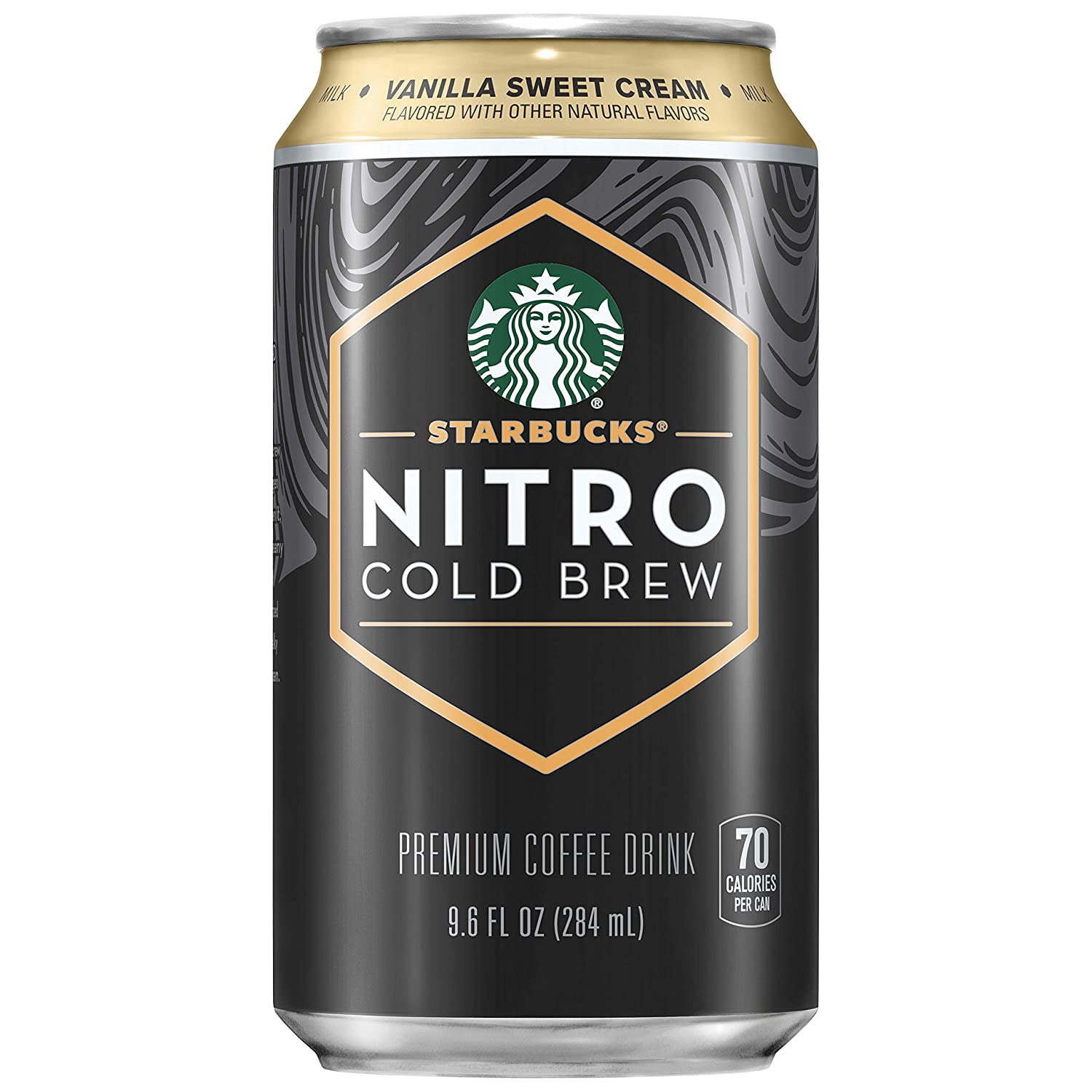 Starbucks Nitro Cold Brew, Vanilla Sweet Cream 9.6 fl oz Can (8 Pack) (Packaging May Vary)