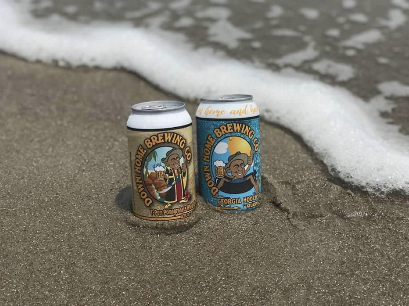 Two Down Home Brewing Beers in the Sand