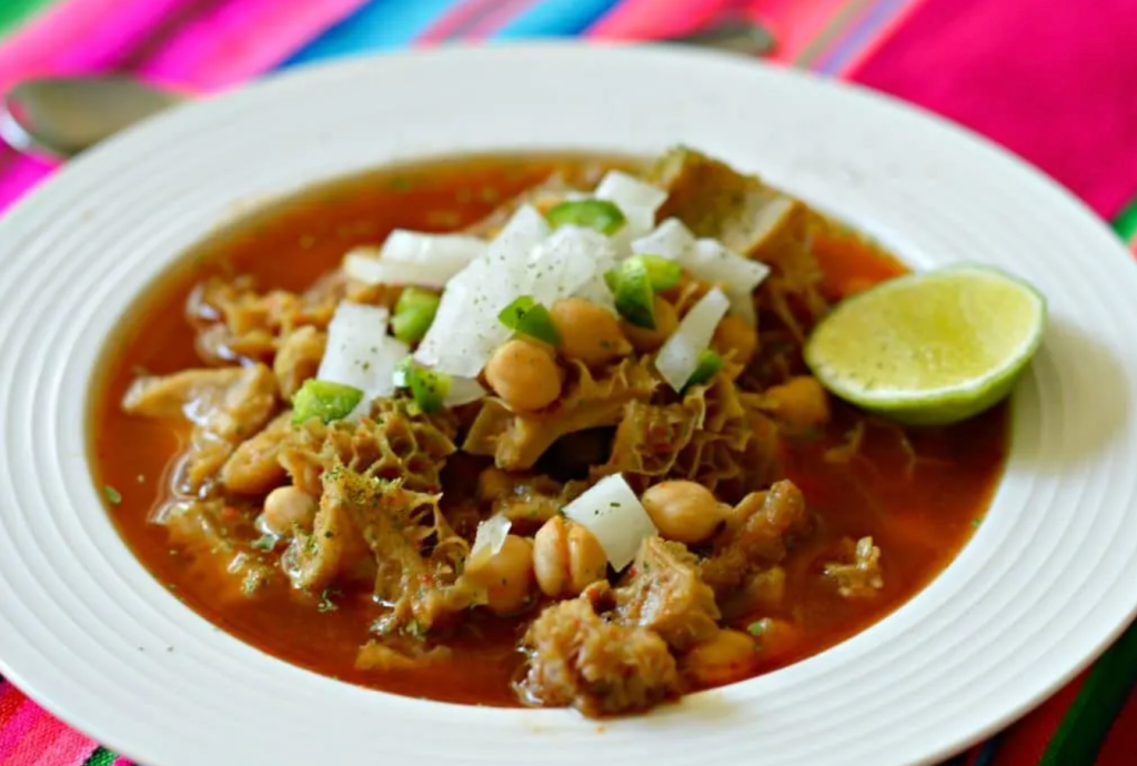 Menudo in a bowl