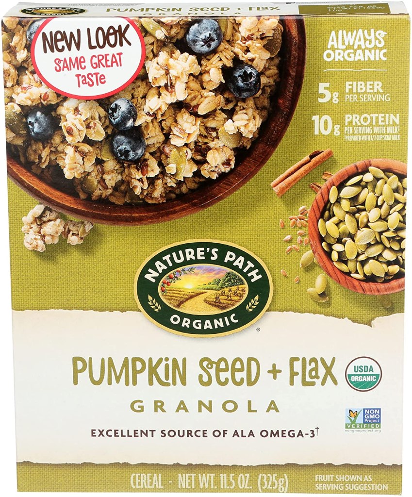 Nature's path Pumpkin Seed + Flax Granola